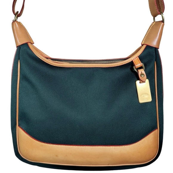 DOONEY & BOURKE Vintage Canvas Leather Trim Shoulder Purse - Picture 4 of 15